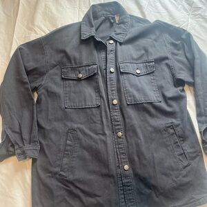 Black Button-Up Jacket